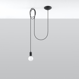 Pendant lamp EDISON 1 black