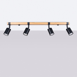 Ceiling lamp FAGER 4L black