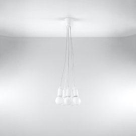 Pendant lamp DIEGO 5 white