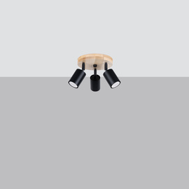 Ceiling lamp VERDO 3P black