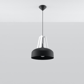 Pendant lamp CASCO black/white