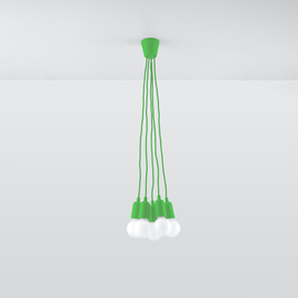 Pendant lamp DIEGO 5 green