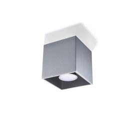 Ceiling lamp QUAD 1 grey
