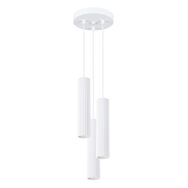 Pendant lamp KARBON 3P white