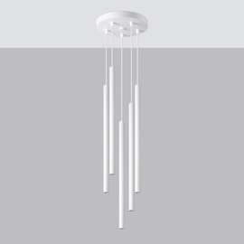 Pendant lamp PASTELO 5P white