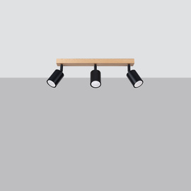 Ceiling lamp VERDO 3L black