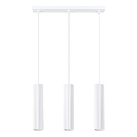 Pendant lamp KARBON 3L white