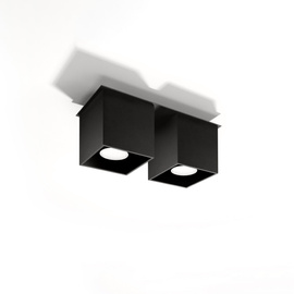 Ceiling lamp QUAD 2 black