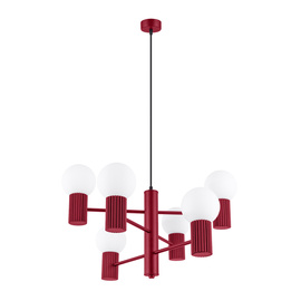 Chandelier HALO 6 burgundy