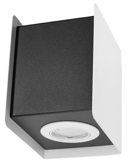 Wall lamp STEREO 1 black/white
