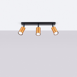 Ceiling lamp WINX 3 black/cooper