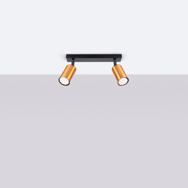 Ceiling lamp WINX 2 black/cooper