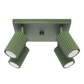 Ceiling lamp KARBON 4 olive green
