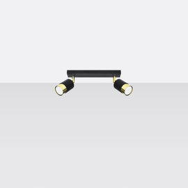 Ceiling lamp NERO 2 black/golden