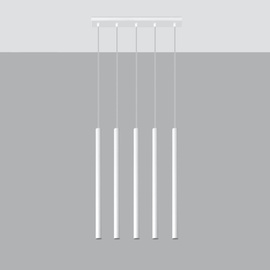 Pendant lamp PASTELO 5 white