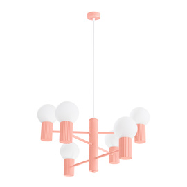 Chandelier HALO 6 peach