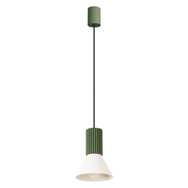 Pendant lamp ESTRIA 1 beige/olive green