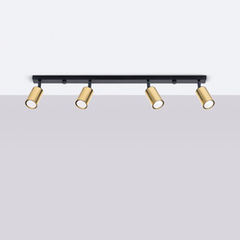 Ceiling lamp WINX 4L black/gold