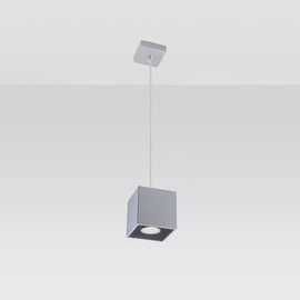 Pendant lamp QUAD 1 grey