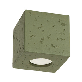Ceiling lamp QUAD concrete olive green