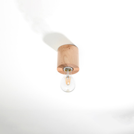 Ceiling lamp SALGADO natural wood