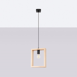 Pendant lamp ARIES natural wood