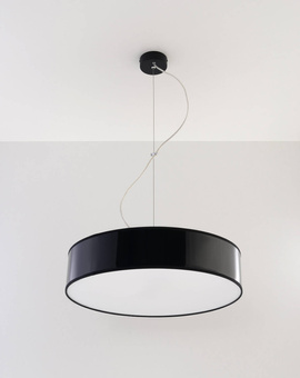 Hanging lamp ARENA 45 BLACK + 3x LED Bulb E27 3000K Warm 7.5W 620lm