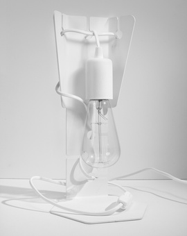 Desk lamp ARBY white + 1x LED Bulb E27 3000K Warm White 7.5W 620lm