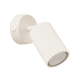 Wall lamp KARBON beige with a switch