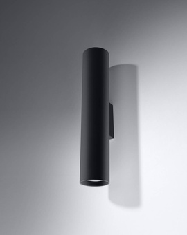 Wall lamp LAGOS 2 in black + 2x LED Bulb GU-10 4000K Cool White 7W 630lm