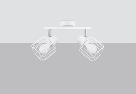 Ceiling lamp BELUCI 2 white + 2x LED Bulb E14 3000K Warm 7,5W 620lm