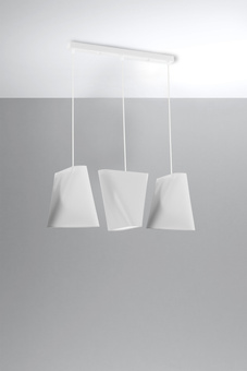 Chandelier BLUM 3 white + 3x LED Bulb E27 4000K Cool White 7.5W 650lm