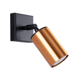 Wall lamp WINX black/copper + 1x LED Bulb GU-10 3000K Warm 7W 510lm