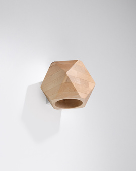Wall lamp WOODY natural wood + 1x G9 LED Bulb 4000K Cool White 4.5W 530lm