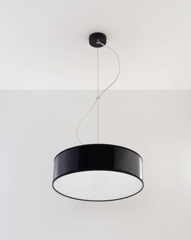 Pendant lamp ARENA 35 BLACK + 2x LED Bulb E27 4000K Cool White 7,5W 650lm