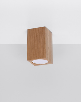 Ceiling lamp KEKE 10 oak + 1x LED Bulb GU-10 4000K Cool White 7W 630lm