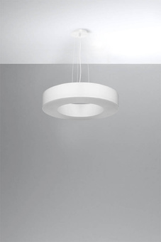 Chandelier SATURNO SILM 50 white + 5x LED Bulb E27 3000K Warm 7.5W 620lm