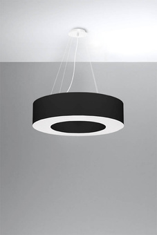 Chandelier SATURN 70 black + 6x LED Bulb E27 4000K Cold 7.5W 650lm