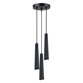 Pendant lamp PRYSM 3P black + 3x LED Bulb G9 4000K Cool White 4.5W 460lm