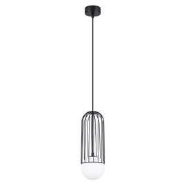 Hanging lamp BRINA 1 black + 1x LED Bulb G9 3000K Warm 4.5W 450lm