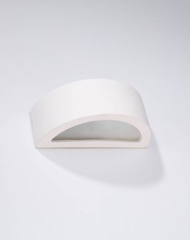 Wall ceramic lamp ATENA 30 white + 1x LED Bulb E27 3000K Warm 7.5W 620lm