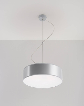 Ceiling lamp ARENA 35 GRAY + 2x LED Bulb E27 3000K Warm White 7.5W 620lm