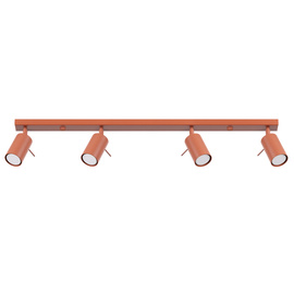 Ceiling lamp RING 4L red ochra
