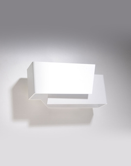 Wall lamp FOLD white + 1x LED Bulb G9 4000K Cool White 4.5W 530lm