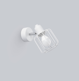 Wall lamp BELUCI 1 white + 1x LED Bulb E14 4000K Cool White 7.5W 680lm