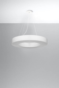 Chandelier SATURNO SLIM 70 white + 6x LED Bulb E27 4000K Cool 7.5W 650lm