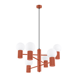 Chandelier HALO 6 red ochra