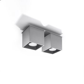 Ceiling lamp QUAD 2 grey