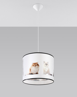 Ceiling lamp CATS 30 + 1x LED Bulb E27 3000K Warm White 7.5W 620lm