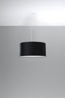 Chandelier OTTO 50 black + 5x LED Bulb E27 3000K Warm 7.5W 620lm